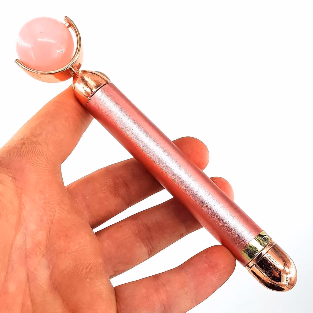 Pembe Kuvars Titreşimli Roller İncele ve Satın Al Pembe Kuvars Titreşimli Roller - Orijinal Doğal Taş ve Şifa Kristali Görsel 1