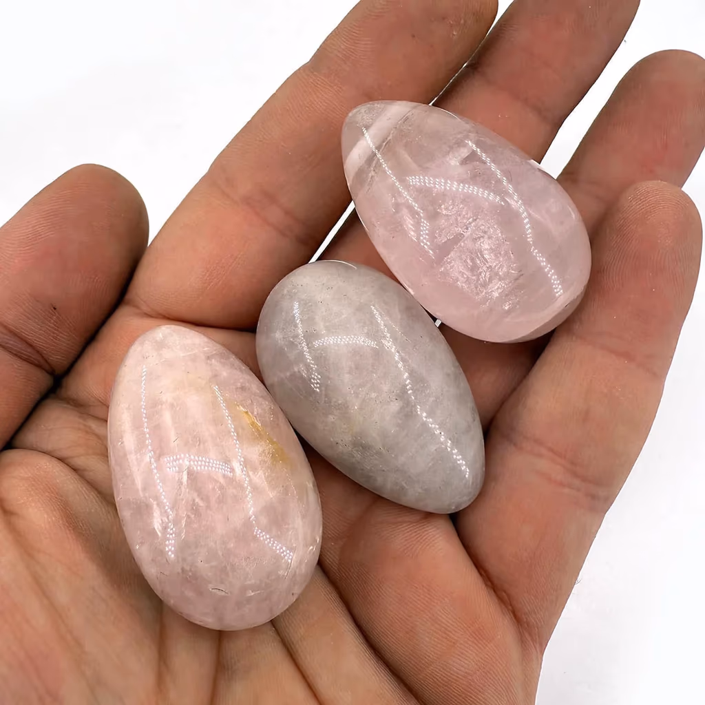 Pembe Kuvars Yumurta İncele ve Satın Al Pembe Kuvars Yumurta - Orijinal Doğal Taş ve Şifa Kristali Görsel 1