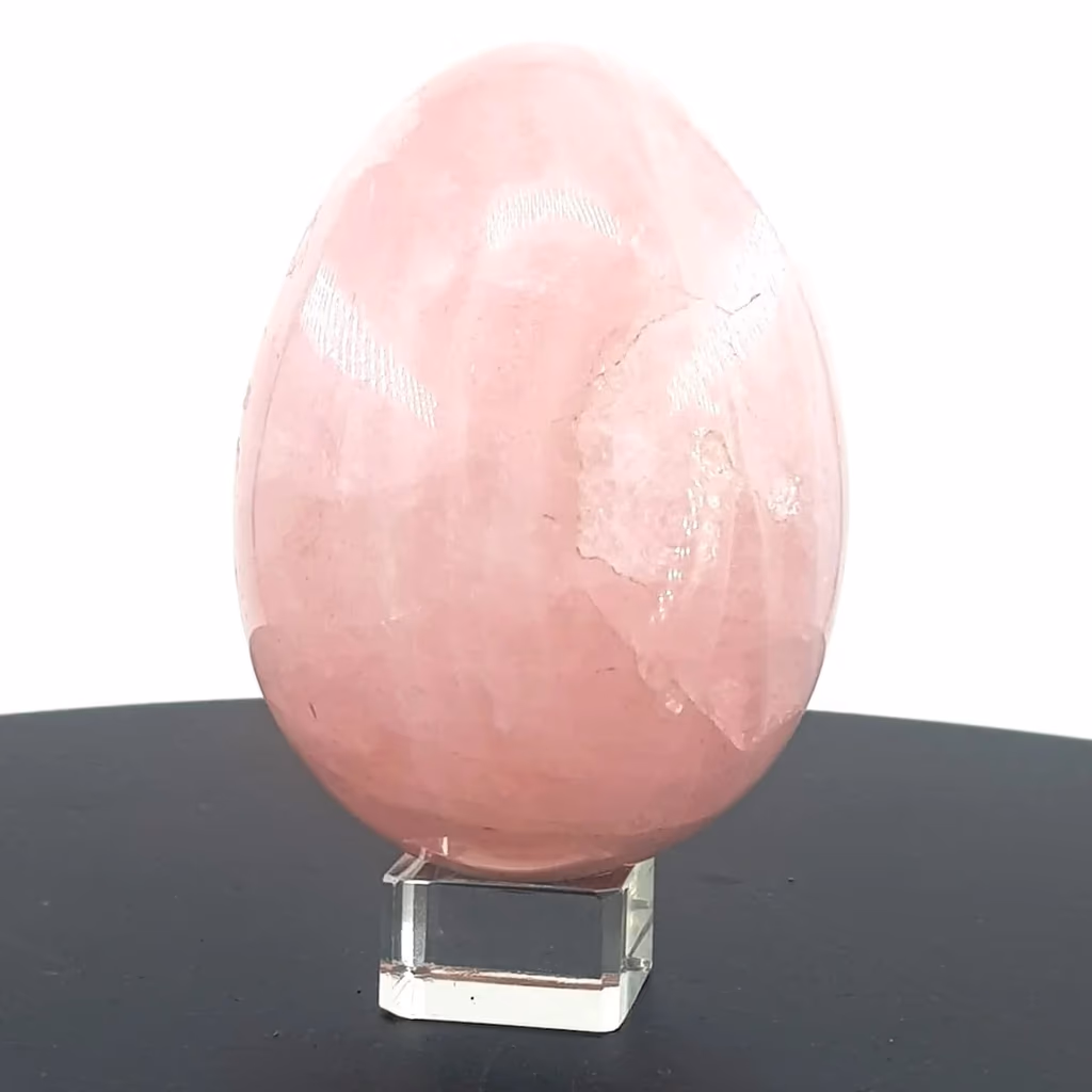 Pembe Kuvars Yumurta İncele ve Satın Al Pembe Kuvars Yumurta - Orijinal Doğal Taş ve Şifa Kristali Görsel 1