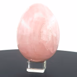 Pembe Kuvars Yumurta Orijinal Kristal Detay Görseli 1