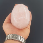 Pembe Kuvars Yumurta Orijinal Kristal Detay Görseli 2
