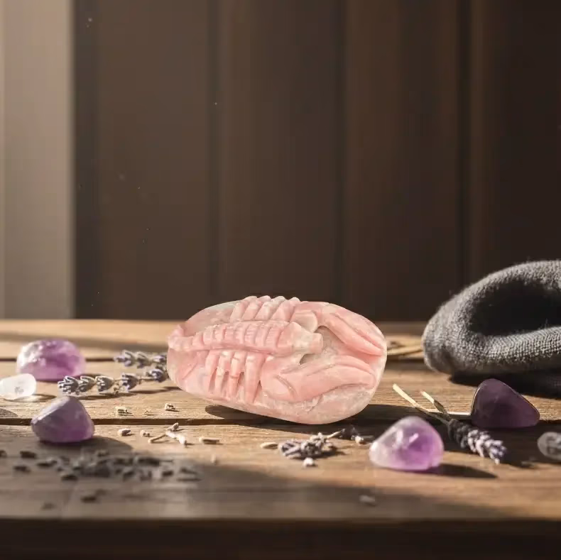 Pembe Opal Akrep Obje İncele ve Satın Al Pembe Opal Akrep Obje - Orijinal Doğal Taş ve Şifa Kristali Görsel 1