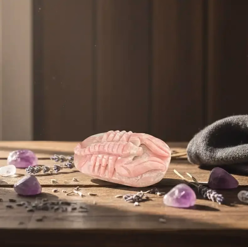 Pembe Opal Akrep Obje