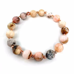 Pembe Opal Bileklik 8mm - Orijinal Şifalı Kristal - Görsel 1