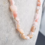 Pembe Opal Kolye Orijinal Kristal Detay Görseli 2
