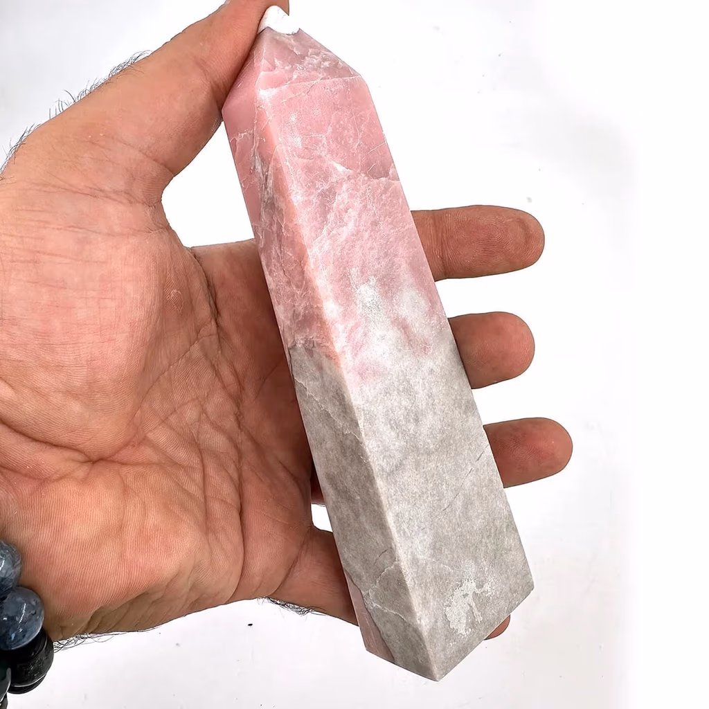 Pembe Opal Obelisk İncele ve Satın Al Pembe Opal Obelisk - Orijinal Doğal Taş ve Şifa Kristali Görsel 1