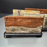 Picture Jasper Obje Ahşap Standlı Kare Orijinal Kristal Detay Görseli 3