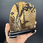 Picture Jasper Obje Ahşap Standlı Orijinal Kristal Detay Görseli 2