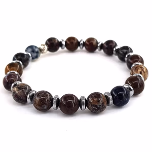 Pietersite Bileklik 8mm - Orijinal Şifalı Kristal - Görsel 1