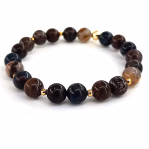 Pietersite Bileklik 8mm - Orijinal Şifalı Kristal - Görsel 1