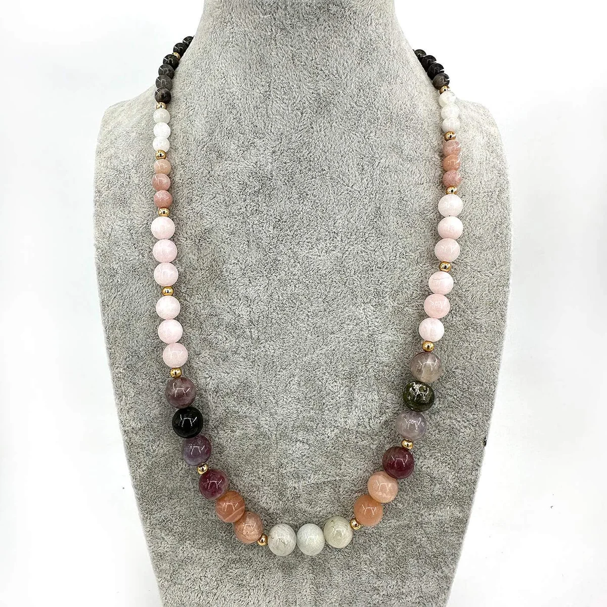 Pirit, Aytaşı, Pembe Kuvars, Turmalin Kolye