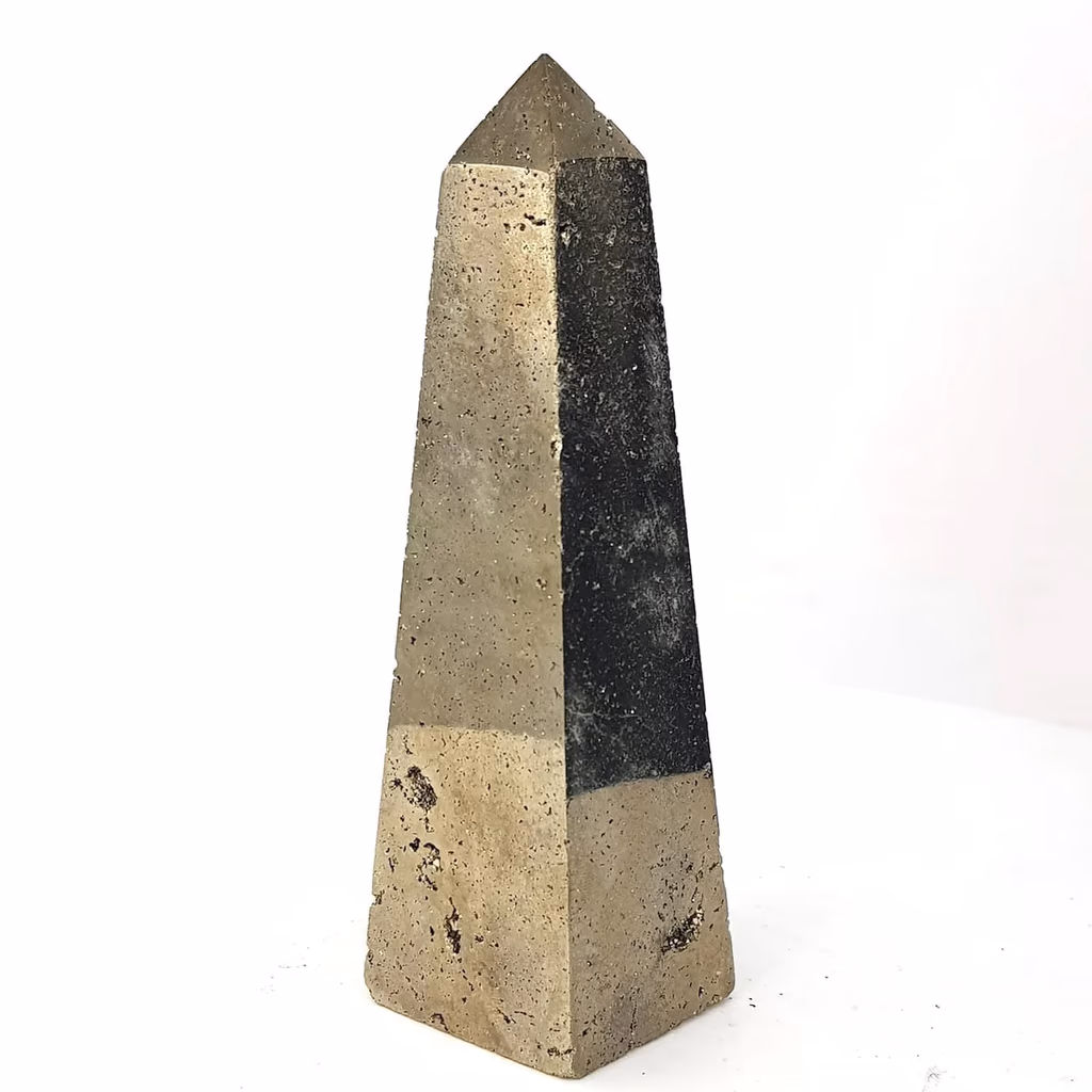 Pirit (Peru) Obelisk İncele ve Satın Al Pirit (Peru) Obelisk - Orijinal Doğal Taş ve Şifa Kristali Görsel 1