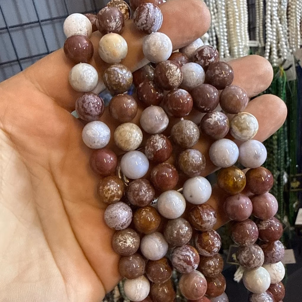 Polikrom Jasper 12 mm İncele ve Satın Al Polikrom Jasper 12 mm - Orijinal Doğal Taş ve Şifa Kristali Görsel 1