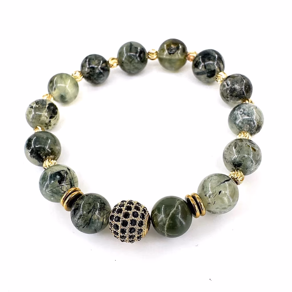 Prehnite Bileklik 10mm İncele ve Satın Al Prehnite Bileklik 10mm - Orijinal Doğal Taş ve Şifa Kristali Görsel 1