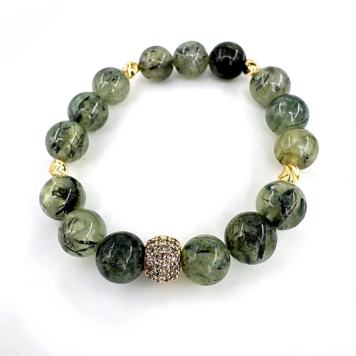 Prehnite Bİleklik AA+ 10mm
