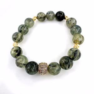 Prehnite Bİleklik AA+ 10mm - Orijinal Şifalı Kristal - Görsel 1