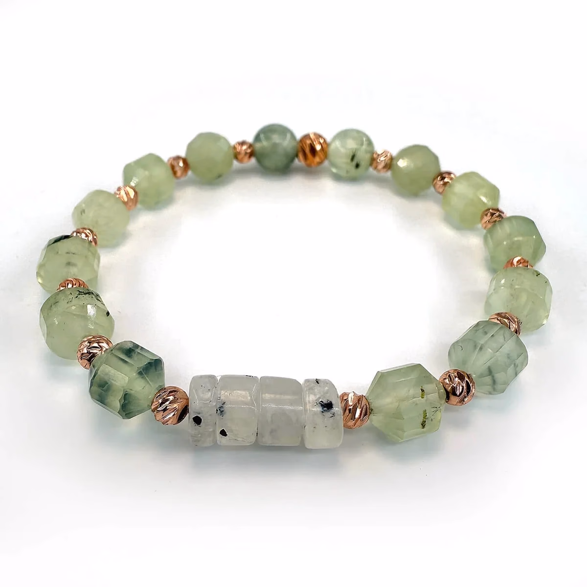 Prehnite Bileklik Faset