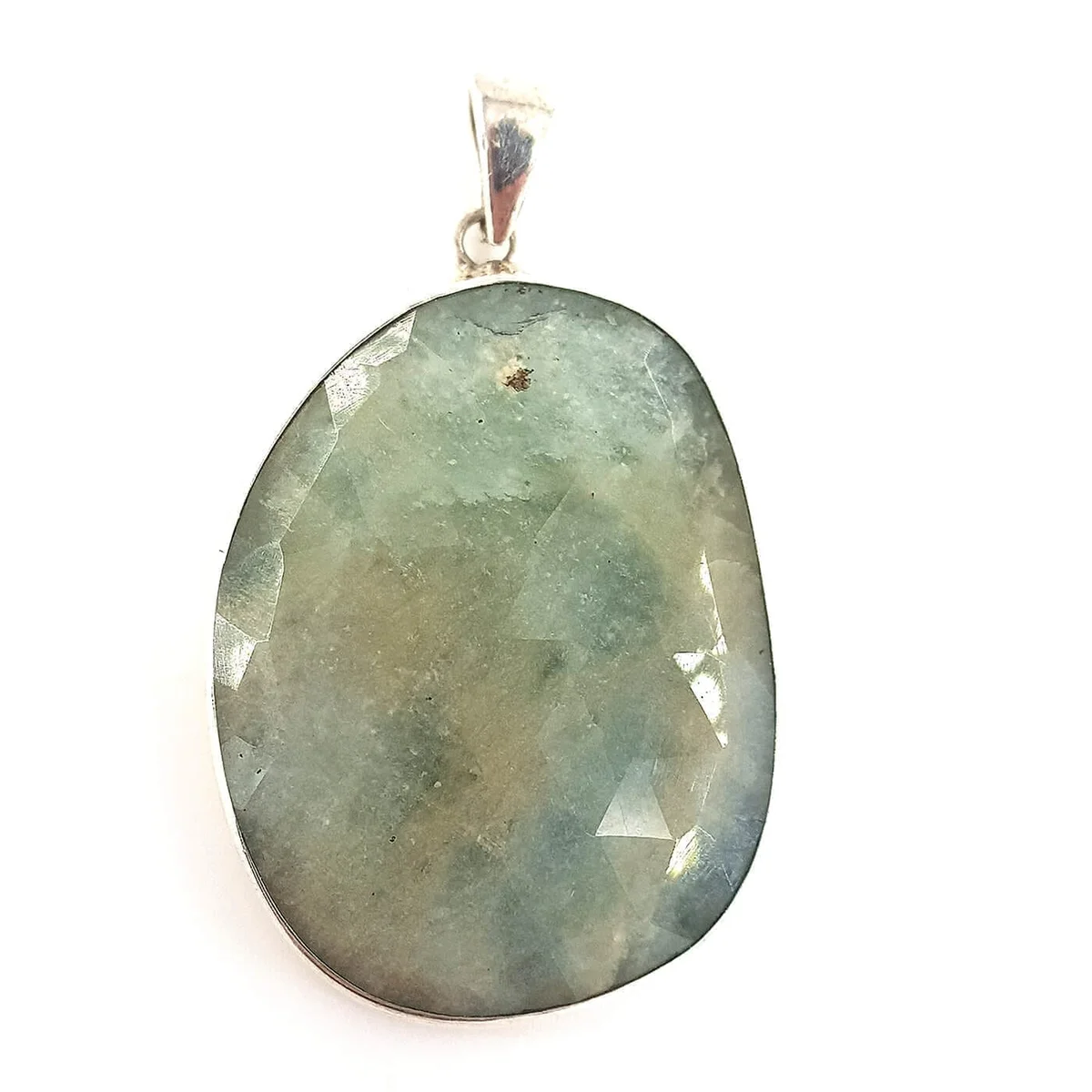 Prehnite Kolye Ucu (Gümüş)