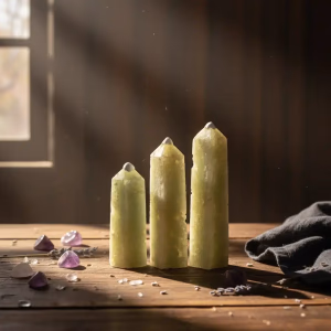 Prehnite Obelisk - Orijinal Şifalı Kristal - Görsel 1