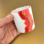 Premium Esanslı Alev Rüzgar Mum Orijinal Kristal Detay Görseli 2