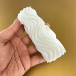 Premium Esanslı Ayışığı Dansı Mum Beyaz Orijinal Kristal Detay Görseli 2