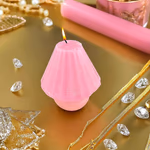 Premium Esanslı Mistik Lamba Mum Pembe Orijinal Kristal Detay Görseli 1