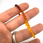 Renkli Kehribar Bileklik 5mm Orijinal Kristal Detay Görseli 2