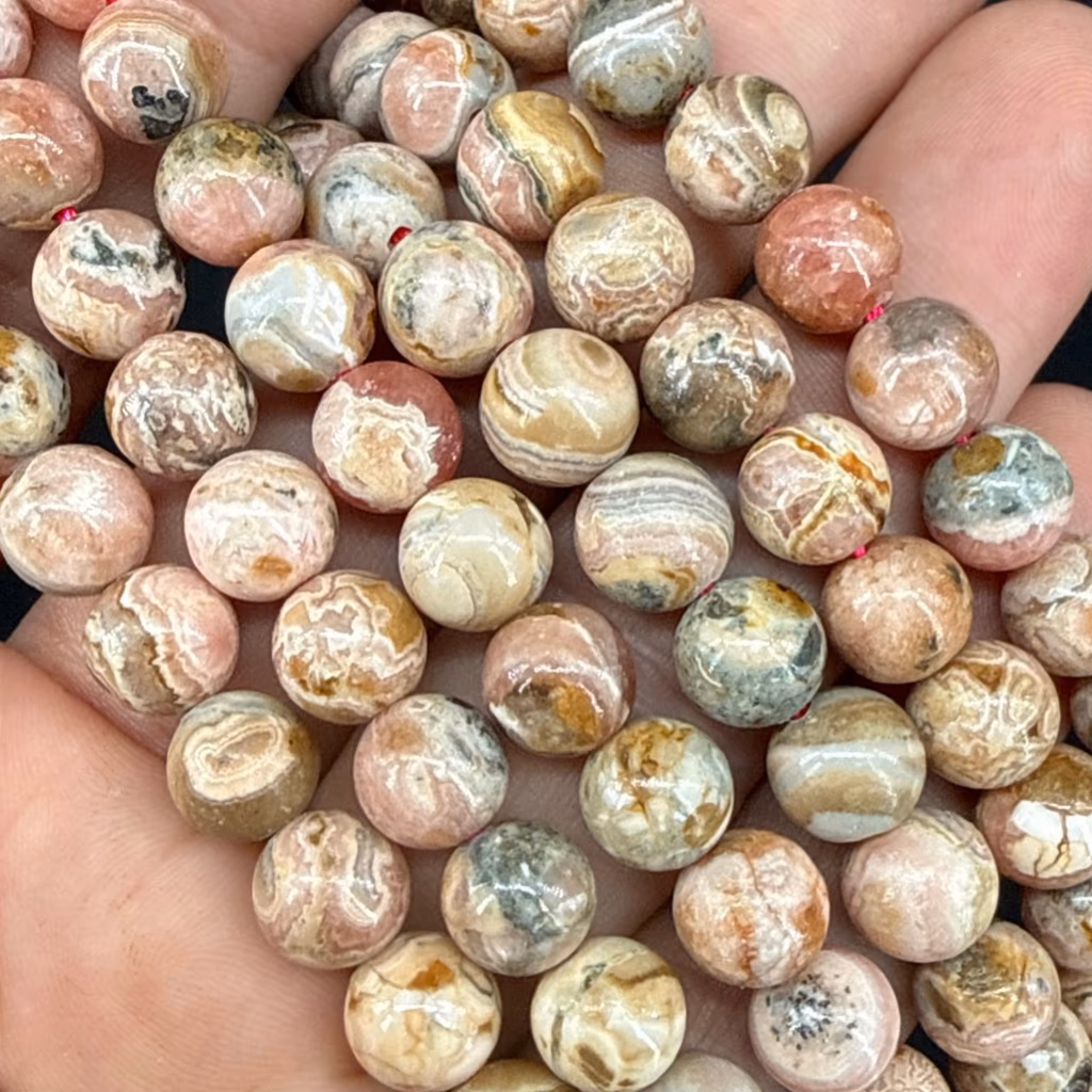 Rodokrozit Dizi 8mm İncele ve Satın Al Rodokrozit Dizi 8mm - Orijinal Doğal Taş ve Şifa Kristali Görsel 1