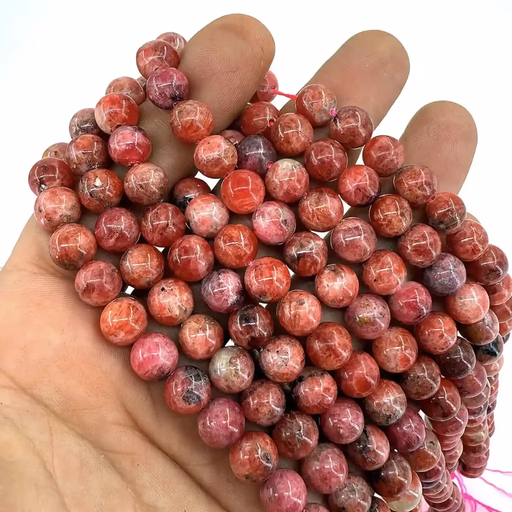 Rodonit Dizi 8mm İncele ve Satın Al Rodonit Dizi 8mm - Orijinal Doğal Taş ve Şifa Kristali Görsel 1