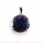 Safir Kolye Ucu (Gümüş) Orijinal Kristal Detay Görseli 1