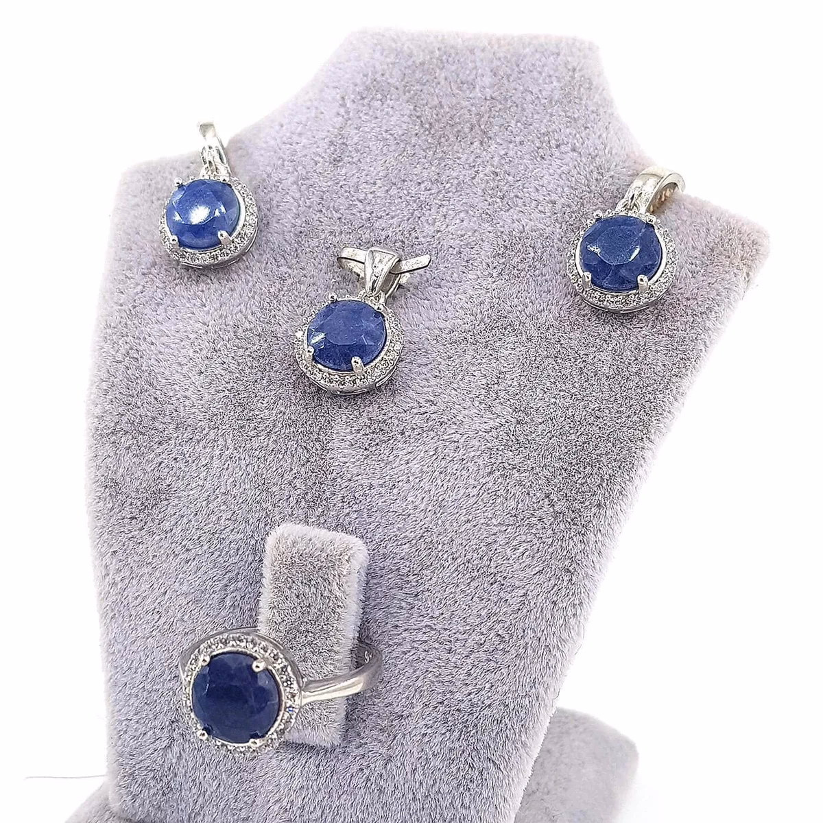 Safir Set (Gümüş)
