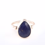 Safir Yüzük (Gümüş) Orijinal Kristal Detay Görseli 1