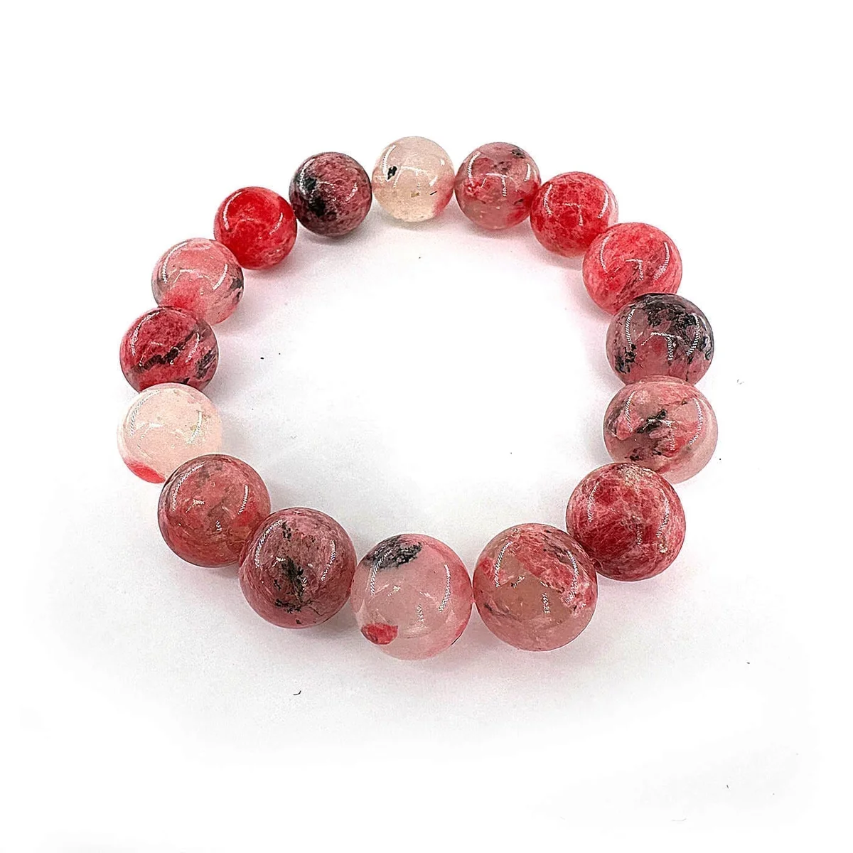 Sakura Rodonit Bileklik 6A 12mm
