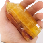 Sarı Florit Obelisk Orijinal Kristal Detay Görseli 2