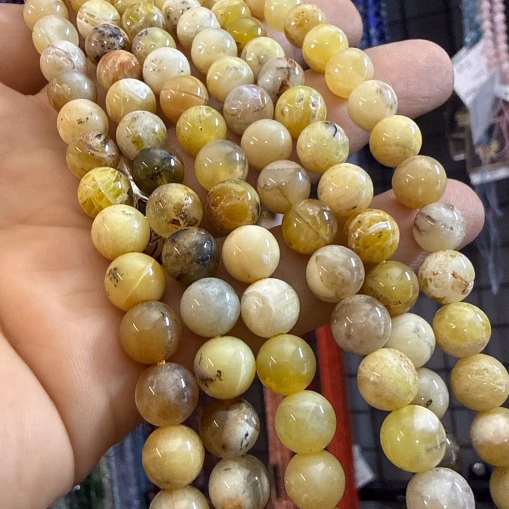 Sarı Opal Dizi 8 mm İncele ve Satın Al Sarı Opal Dizi 8 mm - Orijinal Doğal Taş ve Şifa Kristali Görsel 1