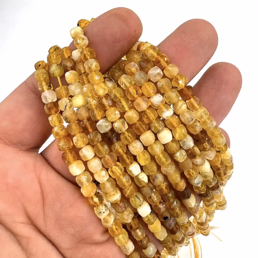Sarı Opal Küp Dizi 5mm İncele ve Satın Al Sarı Opal Küp Dizi 5mm - Orijinal Doğal Taş ve Şifa Kristali Görsel 1
