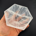 Selenit Hexagonal 15cm Kase Orijinal Kristal Detay Görseli 1