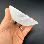 Selenit Kalp Kase 10cm Orijinal Kristal Detay Görseli 2