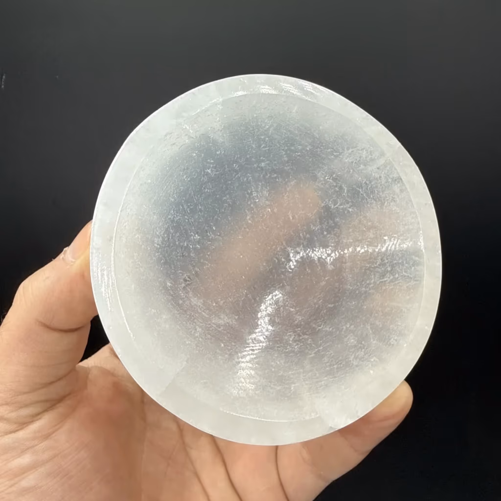 Selenit Kase 10cm İncele ve Satın Al Selenit Kase 10cm - Orijinal Doğal Taş ve Şifa Kristali Görsel 1