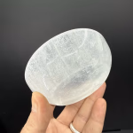 Selenit Kase 10cm Orijinal Kristal Detay Görseli 2