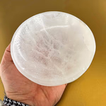 Selenit Kase XL Yuvarlak Orijinal Kristal Detay Görseli 3