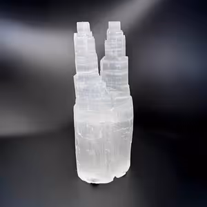 Selenit Lamba Twin 25cm - Orijinal Şifalı Kristal - Görsel 2