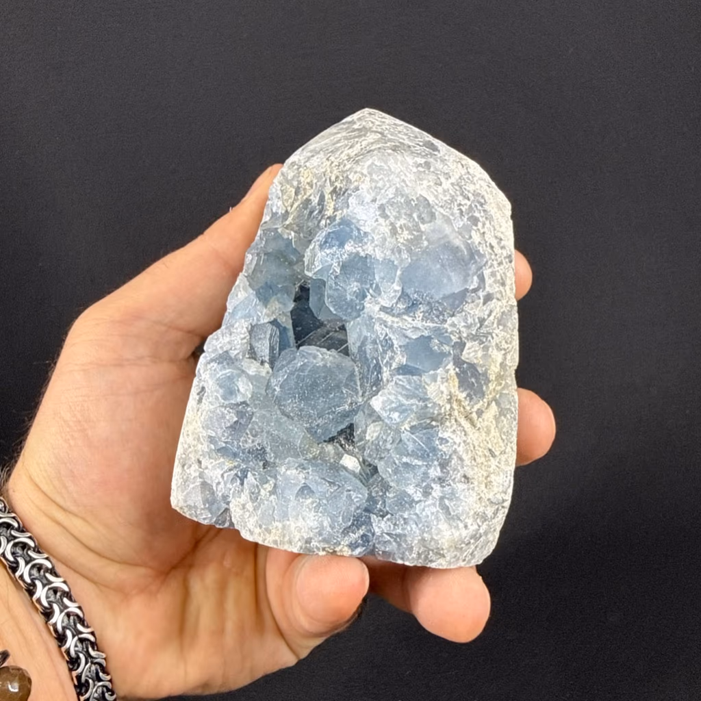 Selestit (Stronsiyum) Ham Taş (Jeotsuz) İncele ve Satın Al Selestit (Stronsiyum) Ham Taş (Jeotsuz) - Orijinal Doğal Taş ve Şifa Kristali Görsel 1