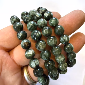 Serafinit Bileklik AAA 8 mm - Orijinal Şifalı Kristal - Görsel 1