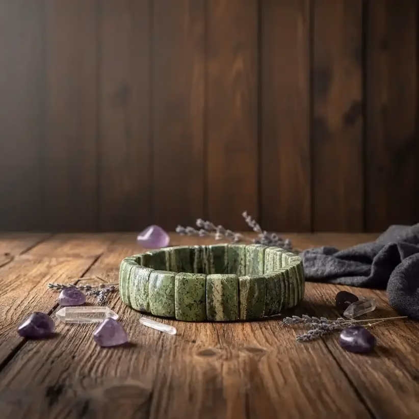 Serpentin Bileklik Rolex İncele ve Satın Al Serpentin Bileklik Rolex - Orijinal Doğal Taş ve Şifa Kristali Görsel 1