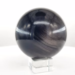 Silver Obsidiyen Küre Orijinal Kristal Detay Görseli 1