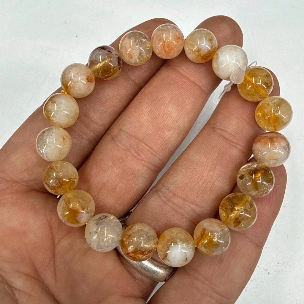 Sitrin Bileklik 10mm İncele ve Satın Al Sitrin Bileklik 10mm - Orijinal Doğal Taş ve Şifa Kristali Görsel 1