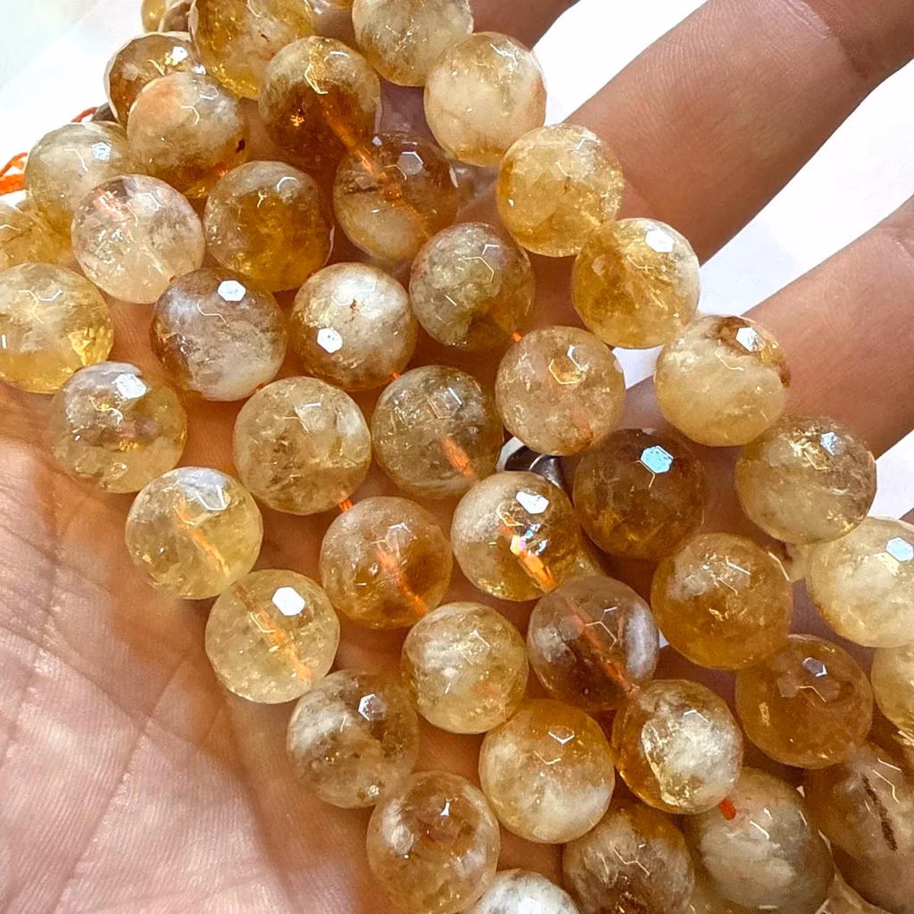 Sitrin Dizi Faset 10 mm İncele ve Satın Al Sitrin Dizi Faset 10 mm - Orijinal Doğal Taş ve Şifa Kristali Görsel 1