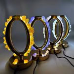 Sitrin Gold Standlı Gece Lambası Orijinal Kristal Detay Görseli 5