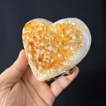 Sitrin Kalp Ham Taş AAA Orijinal Kristal Detay Görseli 2